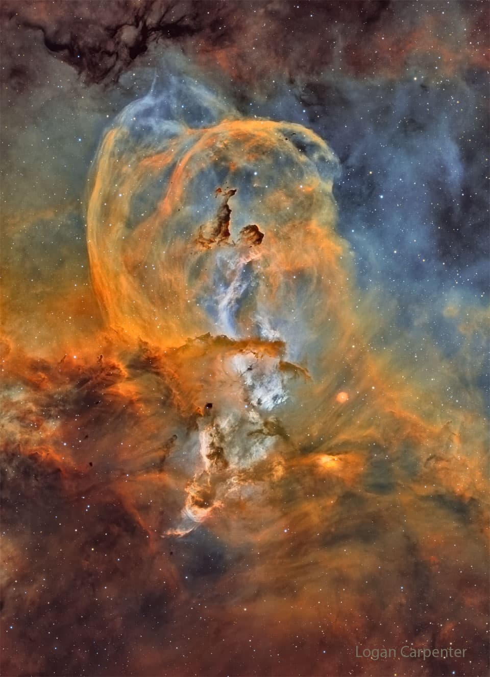 NGC 3576: Mlhovina Socha svobody