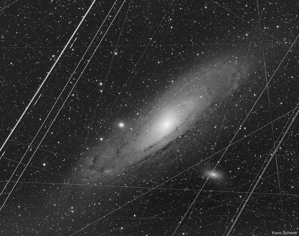 Andromeda před úpravou v Photoshopu