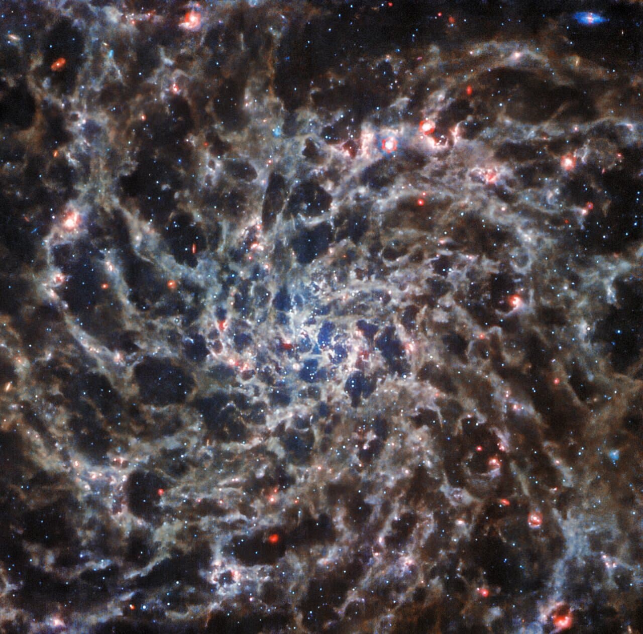 NASA obrázek dne: Webb a Hubble: IC 5332