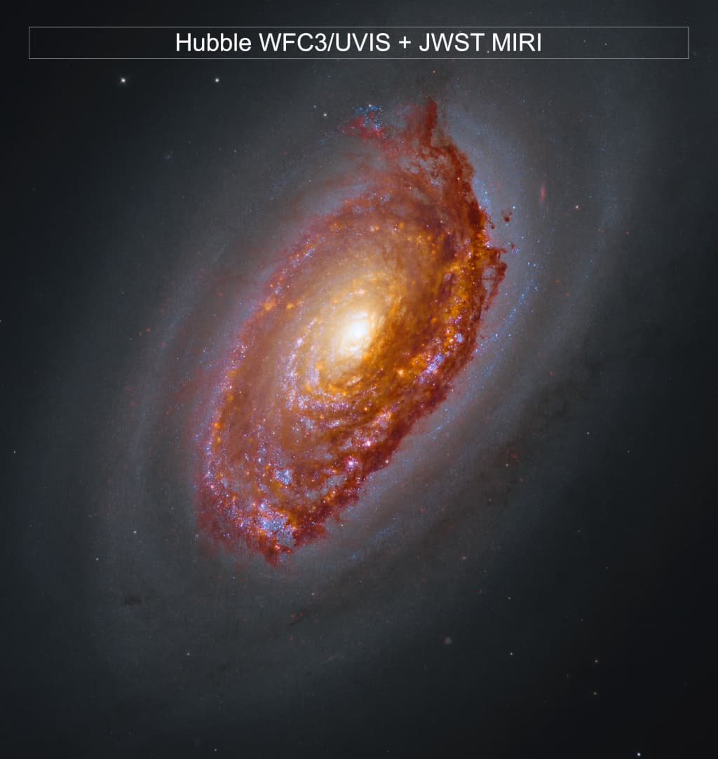 NASA APOD: Webbův pohled na M64